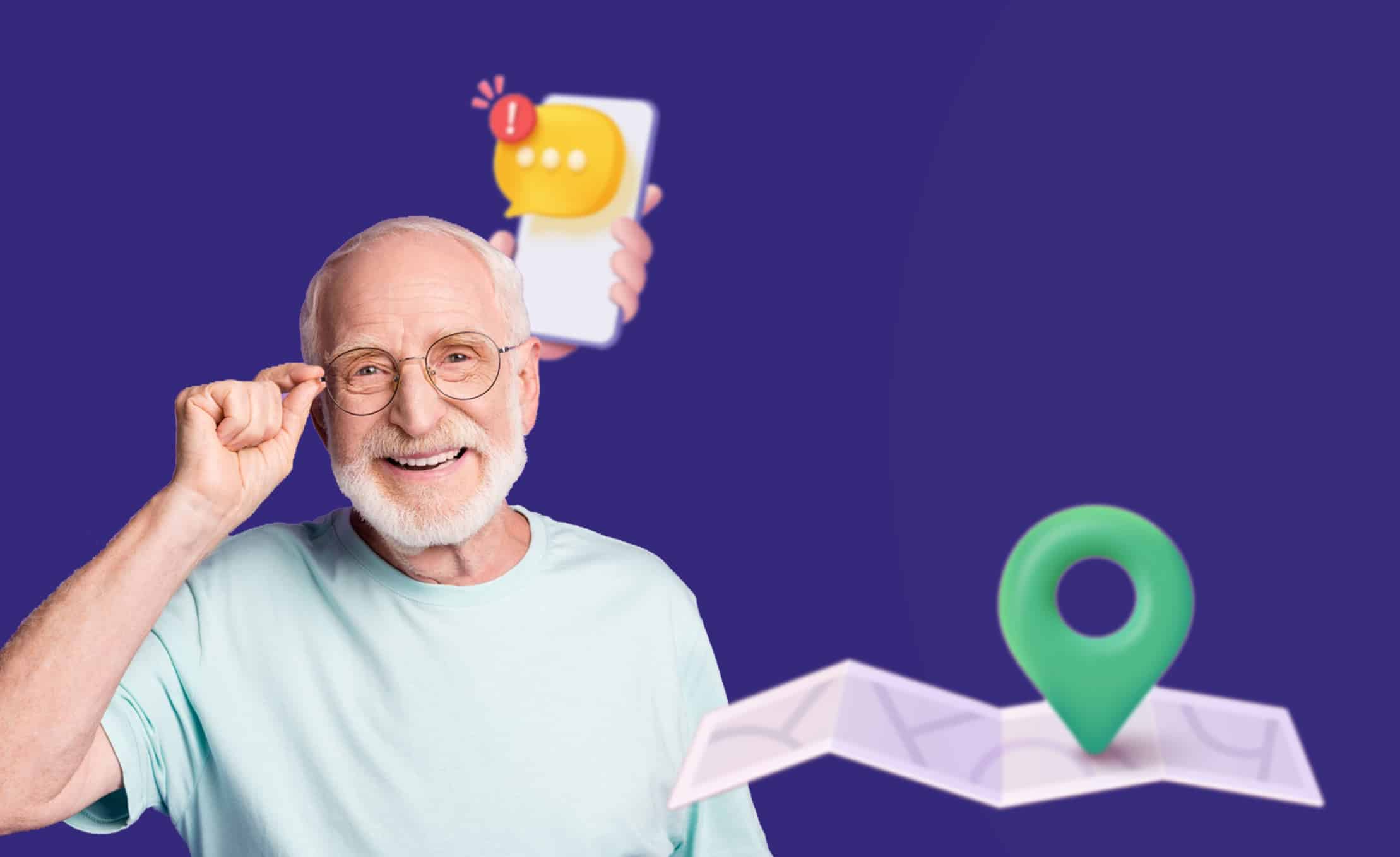 theo dõi vị trí - Cha mẹ già