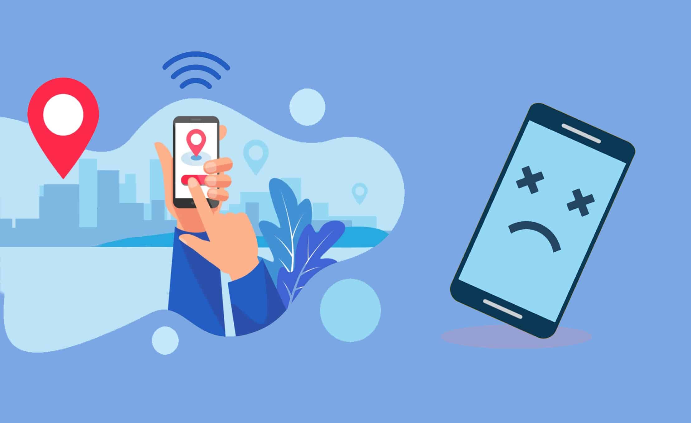 tìm điện thoại chết