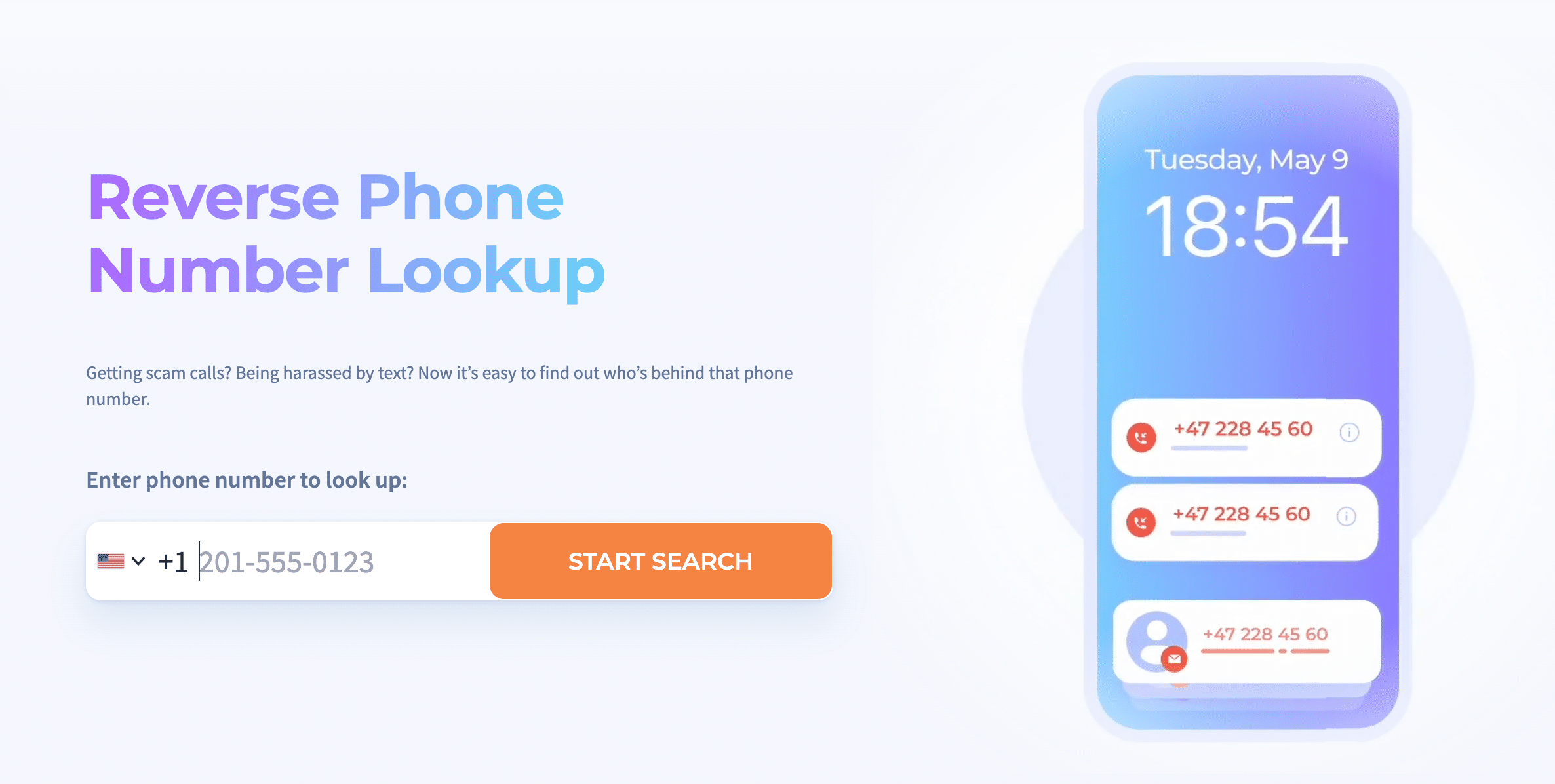 omvänt nummer scannero