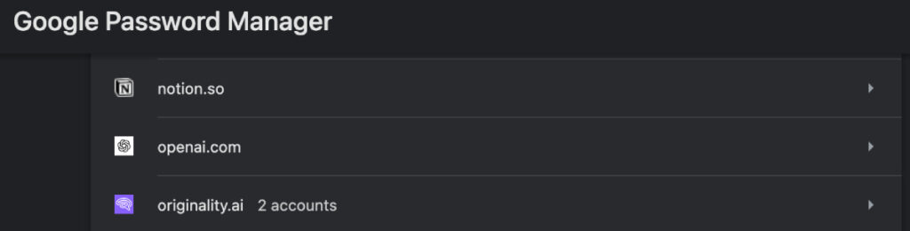 lösenordshanterare för Google