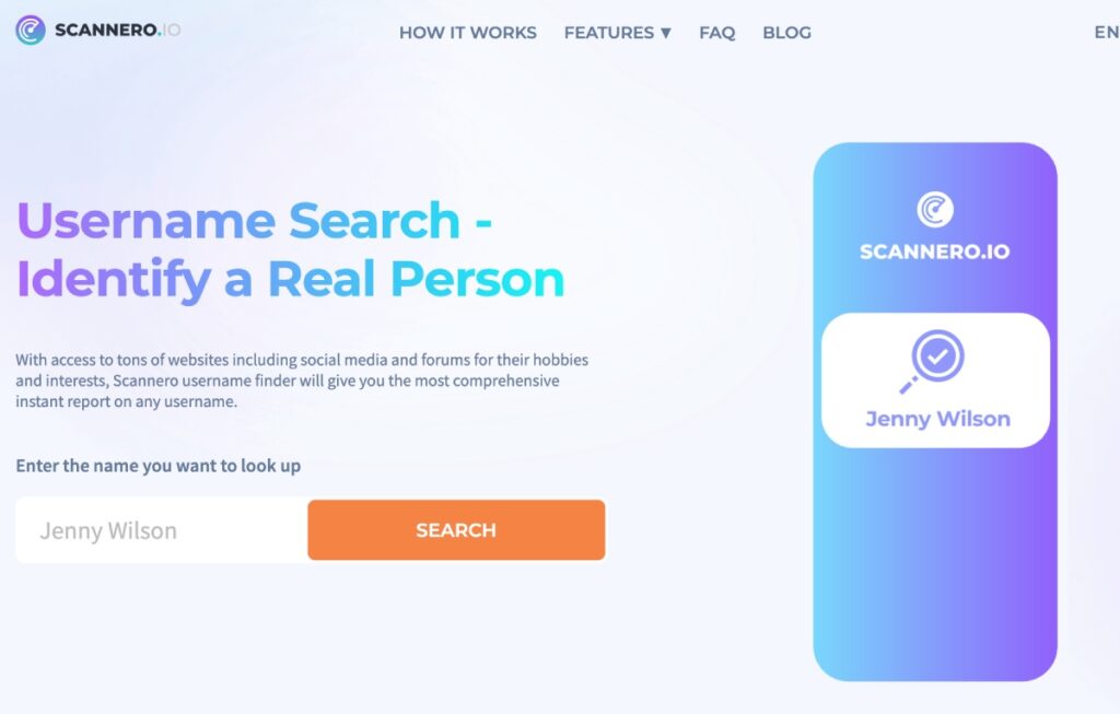 scannero användarnamn