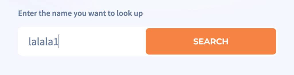 scannero användarnamn sök
